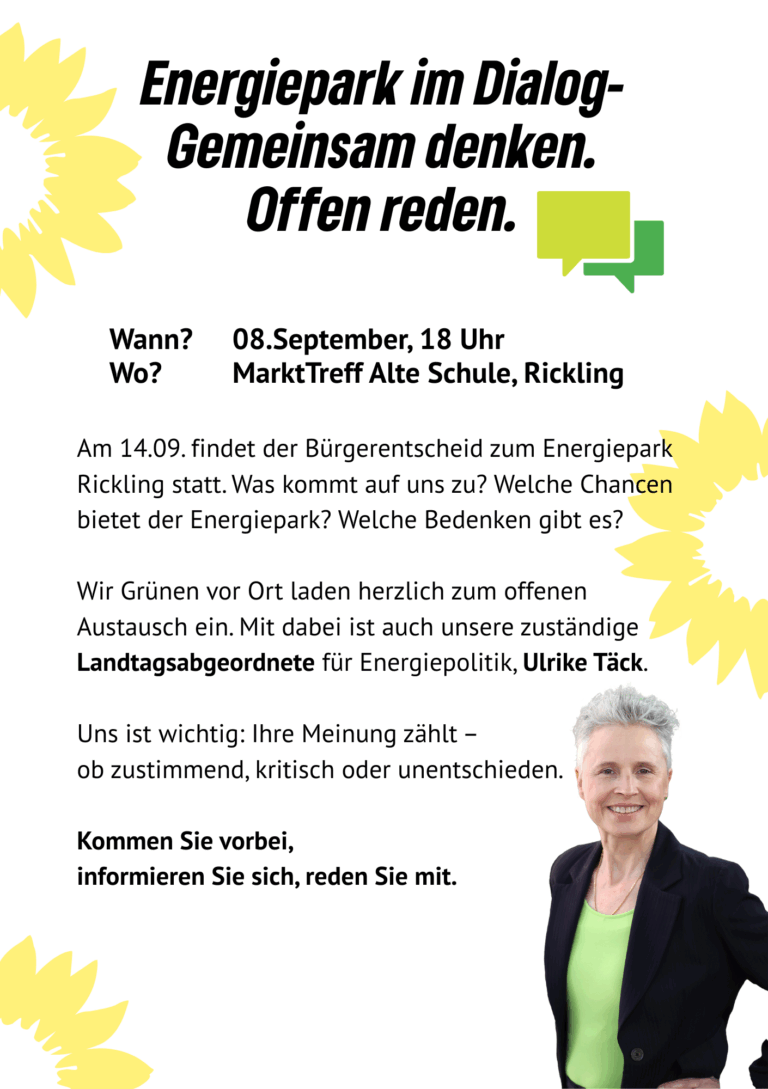 Energiepark im Dialog- Gemeinsam denken. Offen reden.