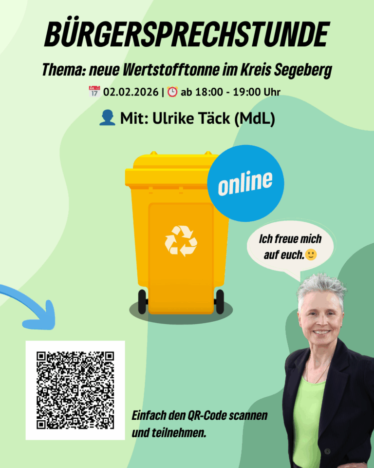 Online-Bürgersprechstunde – Thema: neue Wertstofftonne im Kreis Segeberg